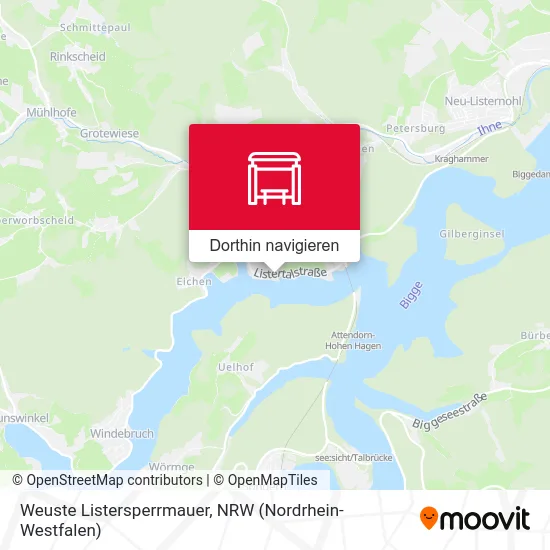 Weuste Listersperrmauer Karte