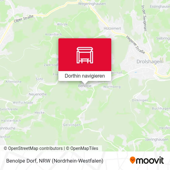 Benolpe Dorf Karte