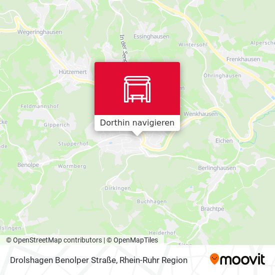 Drolshagen Benolper Straße Karte