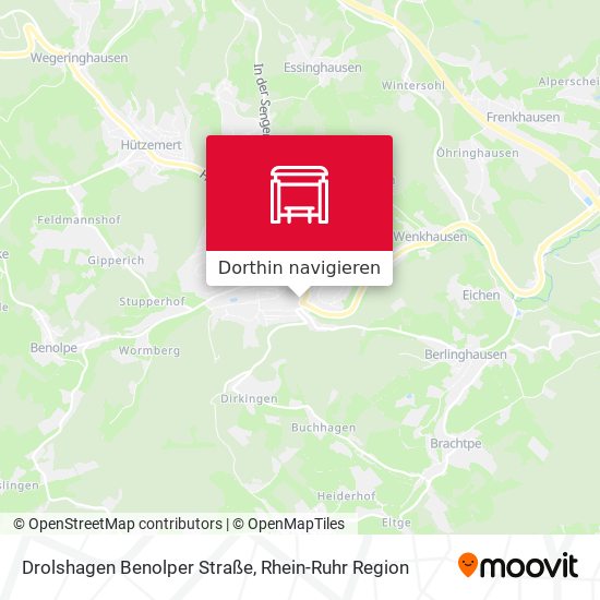 Drolshagen Benolper Straße Karte