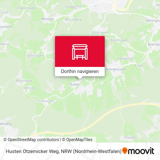 Husten Otzemicker Weg Karte