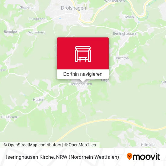 Iseringhausen Kirche Karte