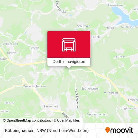 Köbbinghausen Karte