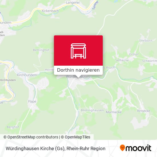 Würdinghausen Kirche (Gs) Karte
