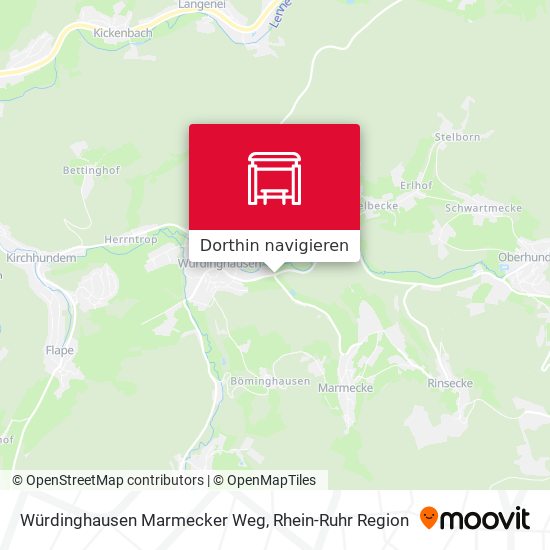 Würdinghausen Marmecker Weg Karte