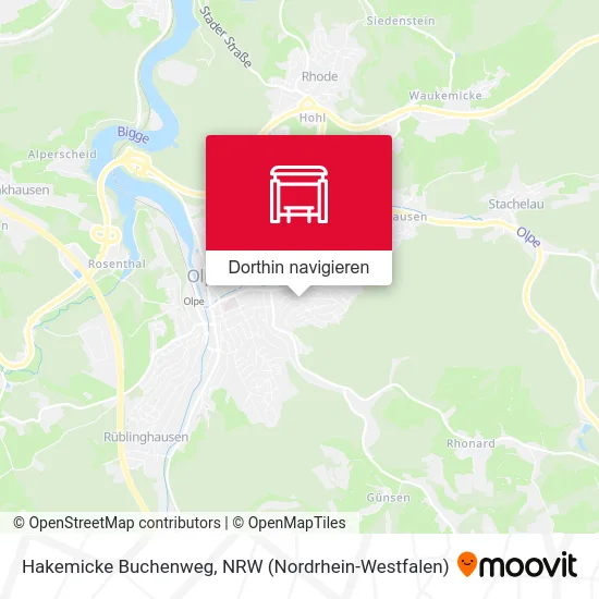 Hakemicke Buchenweg Karte