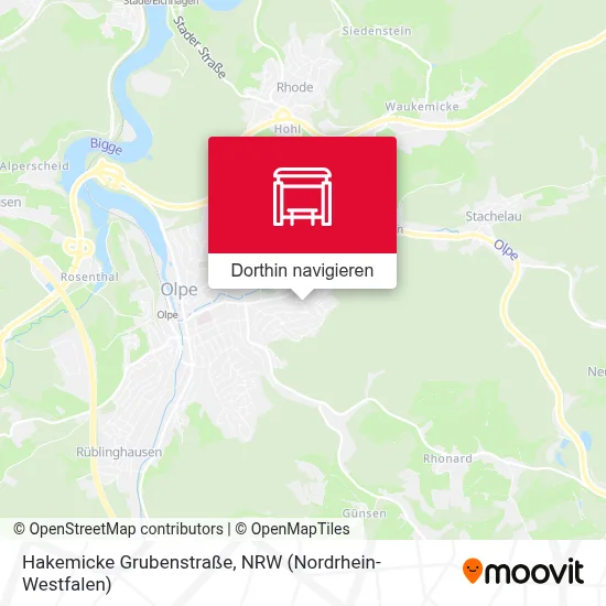 Hakemicke Grubenstraße Karte