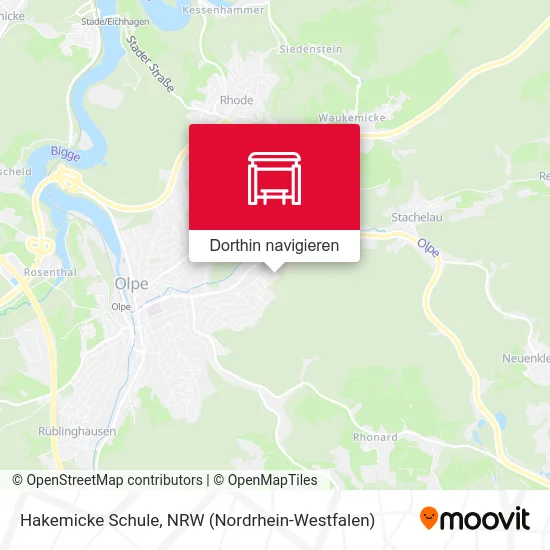 Hakemicke Schule Karte
