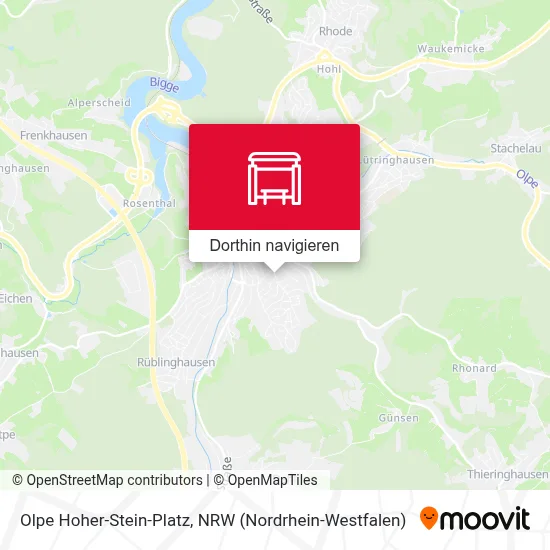 Olpe Hoher-Stein-Platz Karte