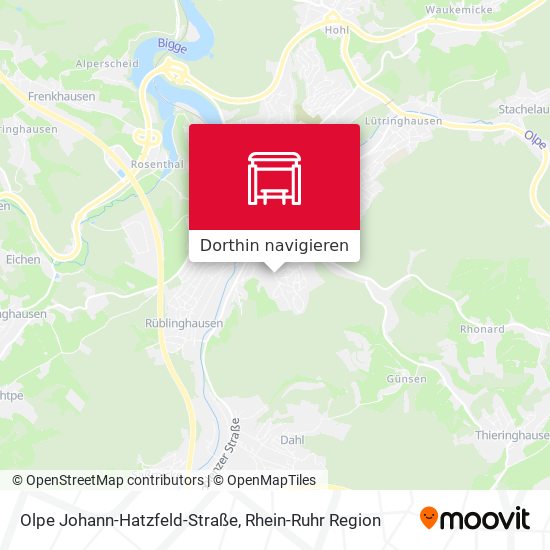 Olpe Johann-Hatzfeld-Straße Karte