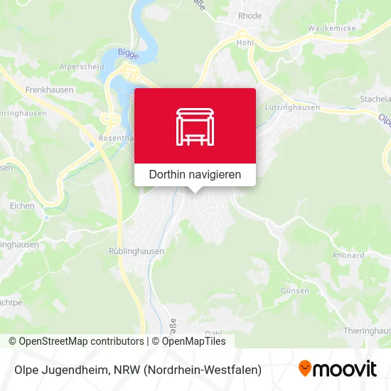 Olpe Jugendheim Karte