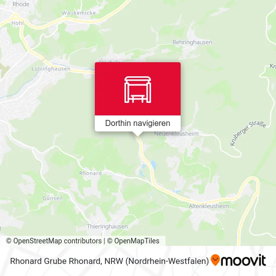 Rhonard Grube Rhonard Karte