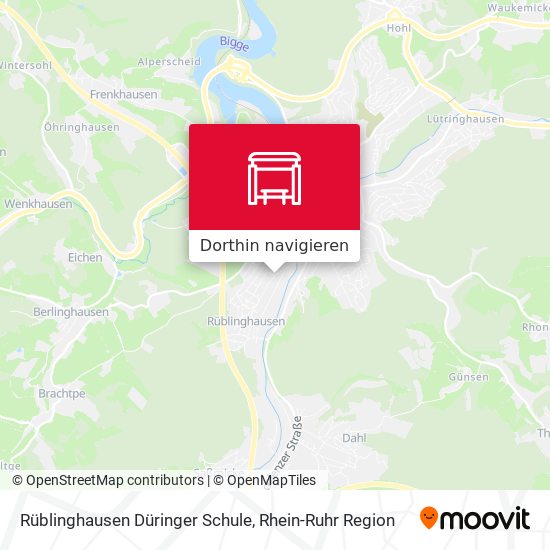 Rüblinghausen Düringer Schule Karte