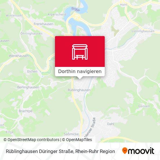 Rüblinghausen Düringer Straße Karte