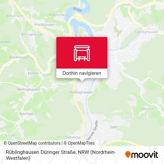 Rüblinghausen Düringer Straße Karte