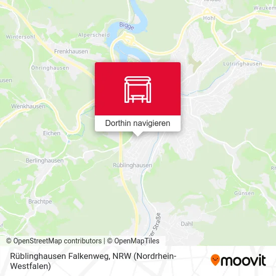 Rüblinghausen Falkenweg Karte