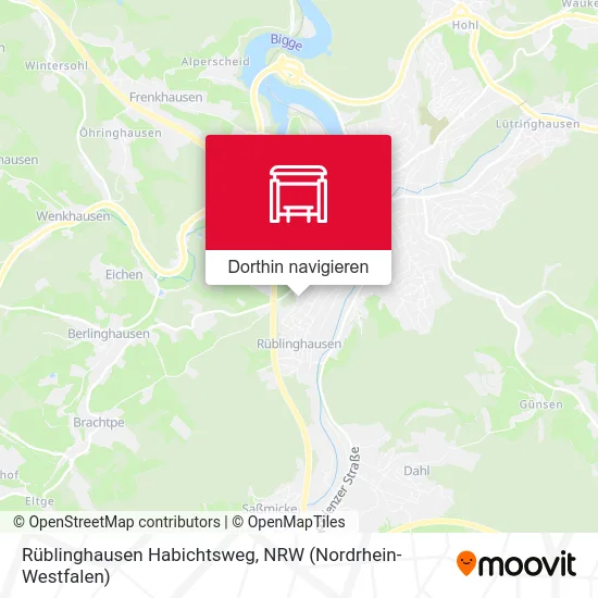 Rüblinghausen Habichtsweg Karte