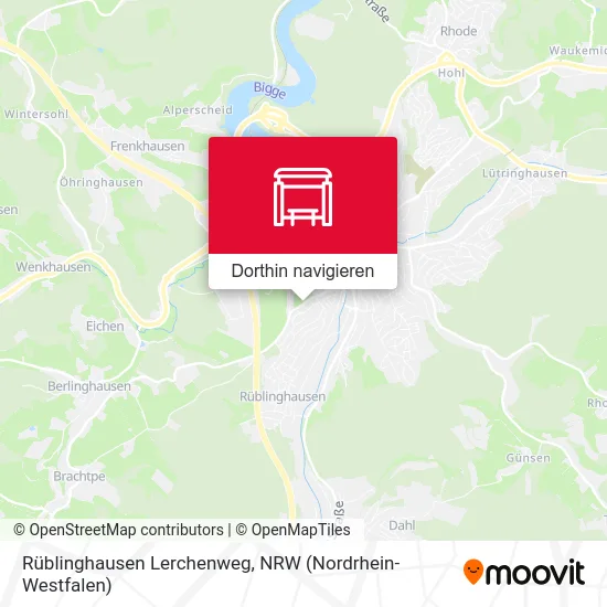Rüblinghausen Lerchenweg Karte
