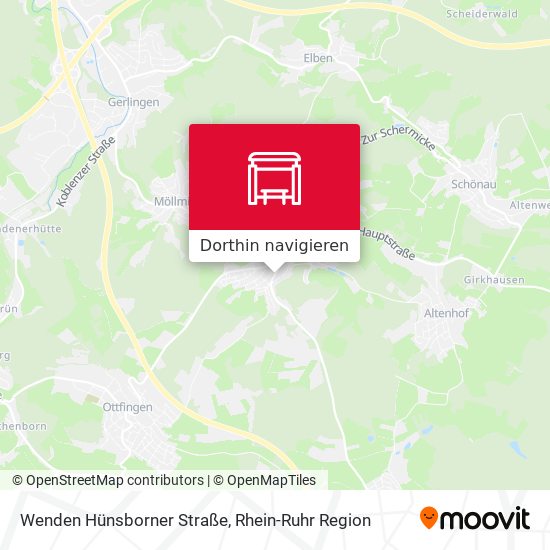 Wenden Hünsborner Straße Karte