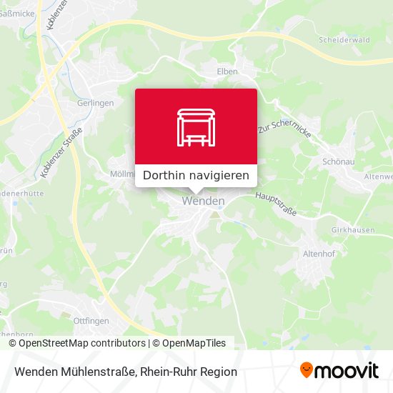 Wenden Mühlenstraße Karte