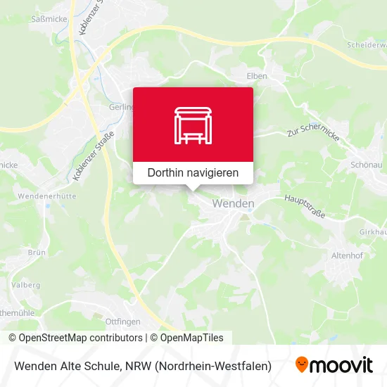 Wenden Alte Schule Karte