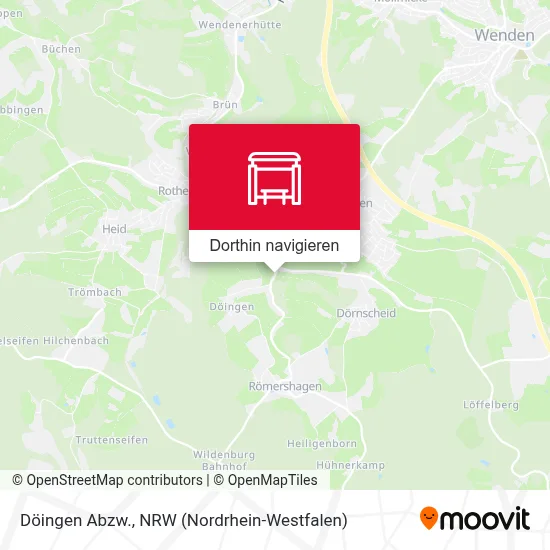 Döingen Abzw. Karte