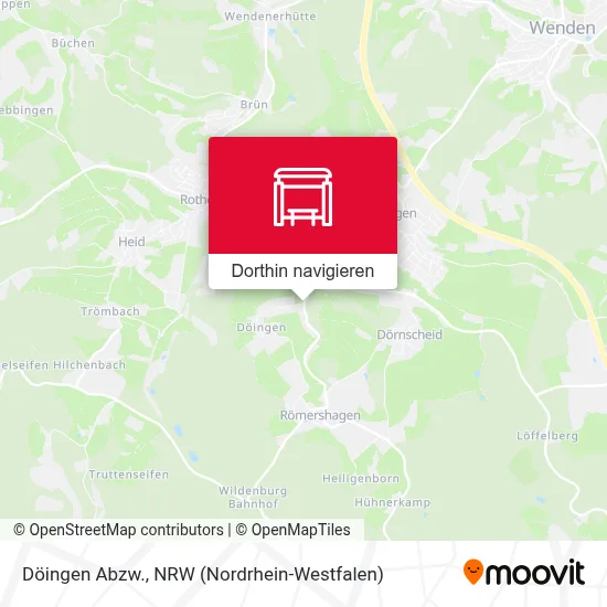 Döingen Abzw. Karte