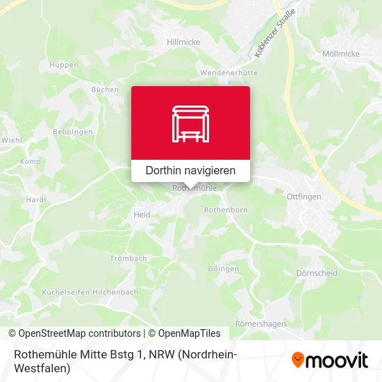 Rothemühle Mitte Bstg 1 Karte