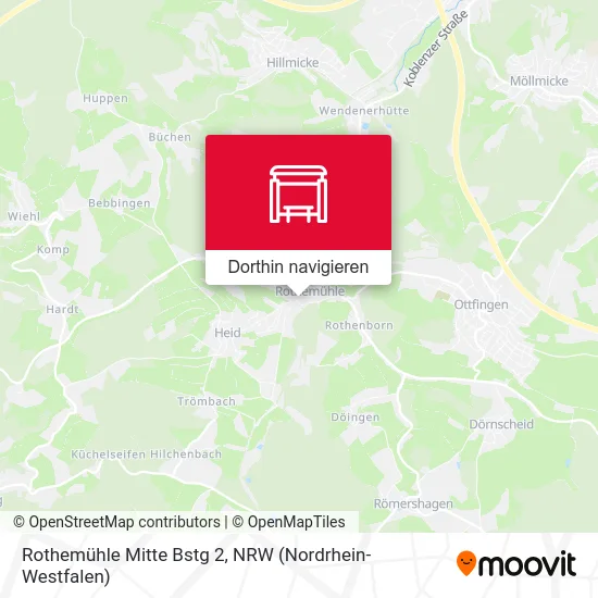 Rothemühle Mitte Bstg 2 Karte