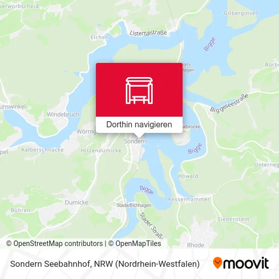 Sondern Seebahnhof Karte