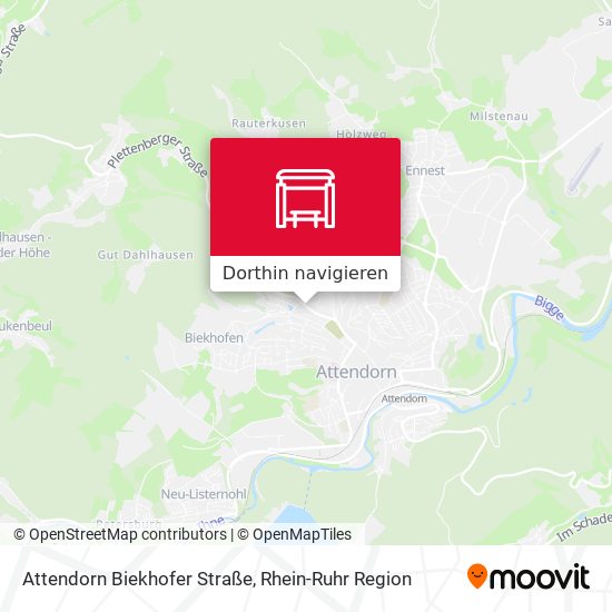 Attendorn Biekhofer Straße Karte