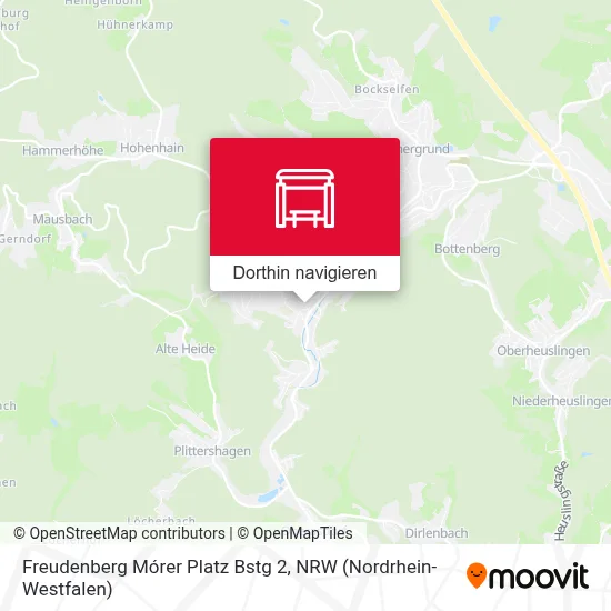 Freudenberg Mórer Platz Bstg 2 Karte
