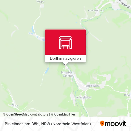 Birkelbach am Böhl Karte
