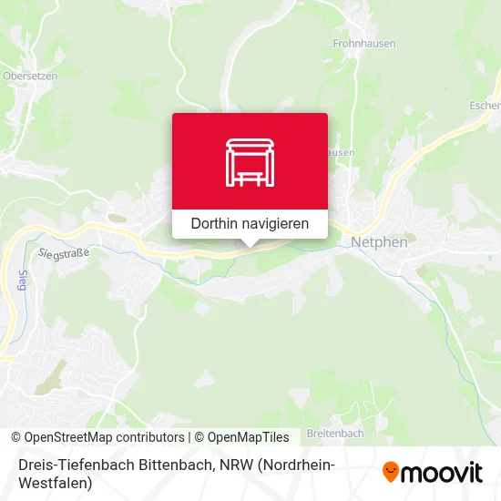 Dreis-Tiefenbach Bittenbach Karte