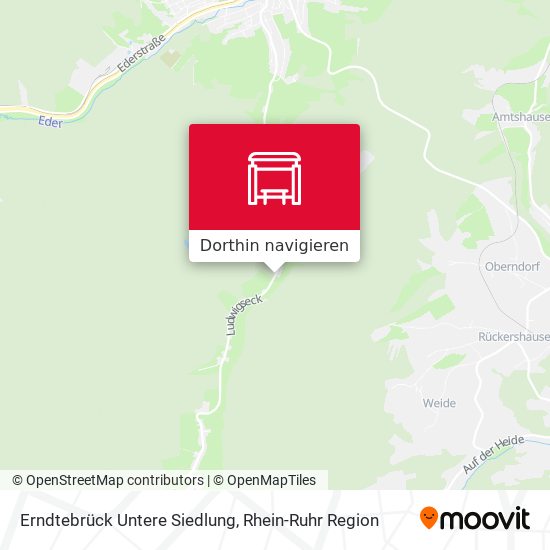 Erndtebrück Untere Siedlung Karte