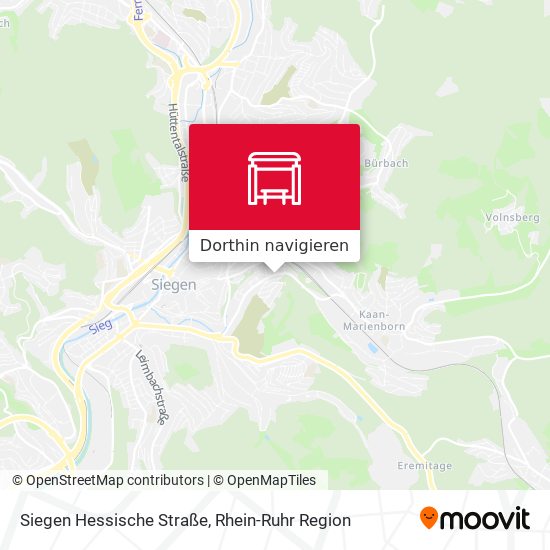 Siegen Hessische Straße Karte