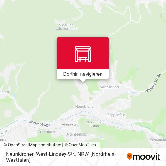 Neunkirchen West-Lindsey-Str. Karte