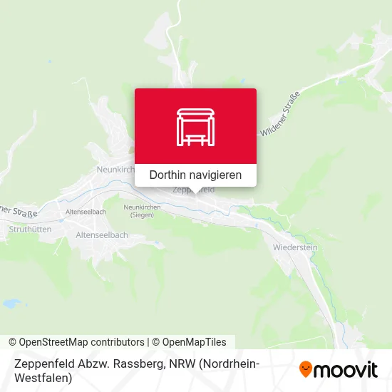 Zeppenfeld Abzw. Rassberg Karte