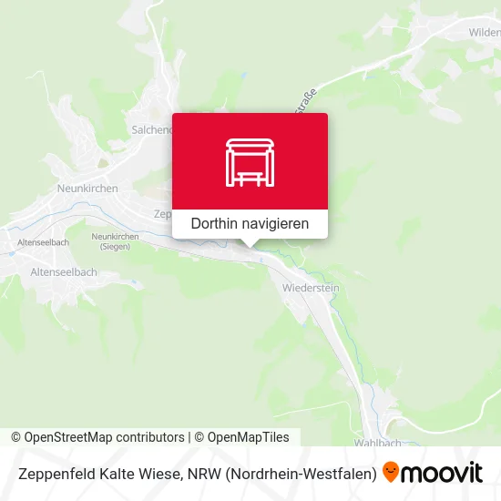 Zeppenfeld Kalte Wiese Karte