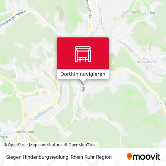 Siegen Hindenburgsiedlung Karte