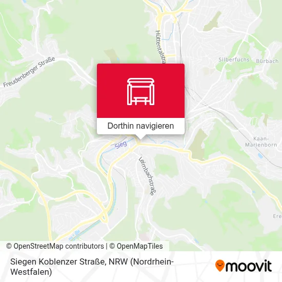 Siegen Koblenzer Straße Karte