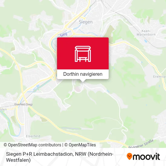 Siegen P+R Leimbachstadion Karte