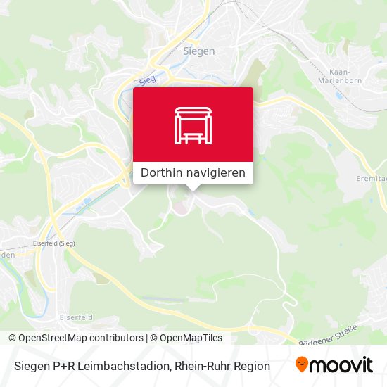 Siegen P+R Leimbachstadion Karte