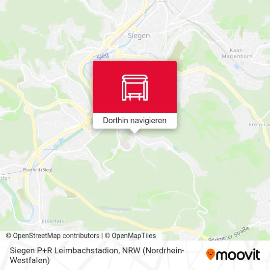 Siegen P+R Leimbachstadion Karte