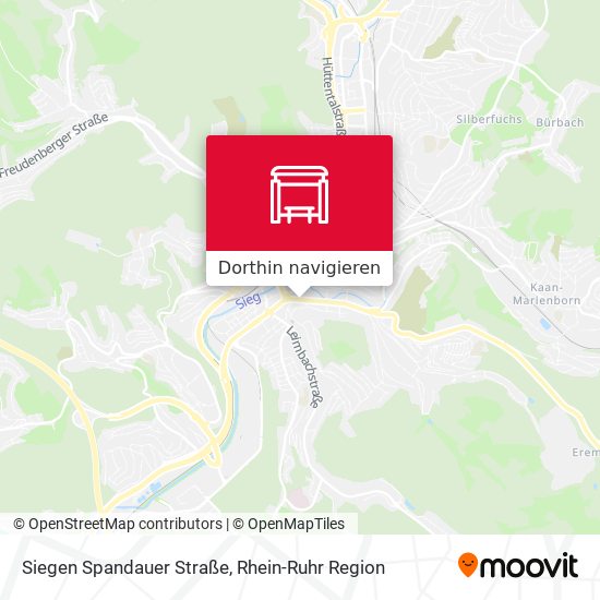 Siegen Spandauer Straße Karte