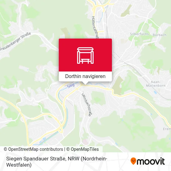 Siegen Spandauer Straße Karte