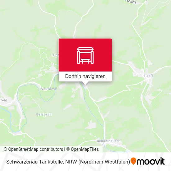 Schwarzenau Tankstelle Karte