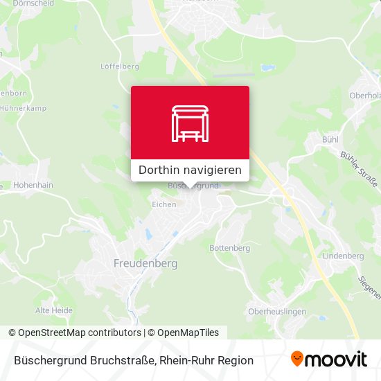 Büschergrund Bruchstraße Karte