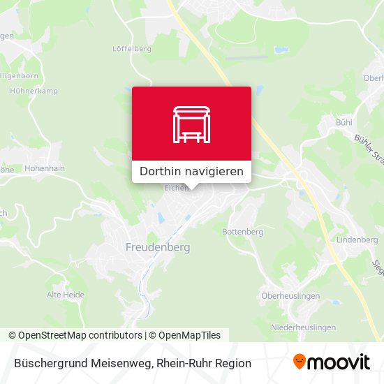 Büschergrund Meisenweg Karte