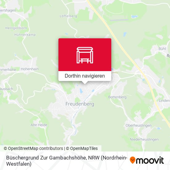 Büschergrund Zur Gambachshöhe Karte